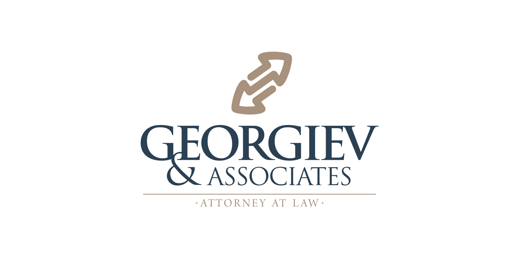Георгиев и съдружници, Georgiev & associates, графичен знак, лого, фирмен стил, акцидентни материали