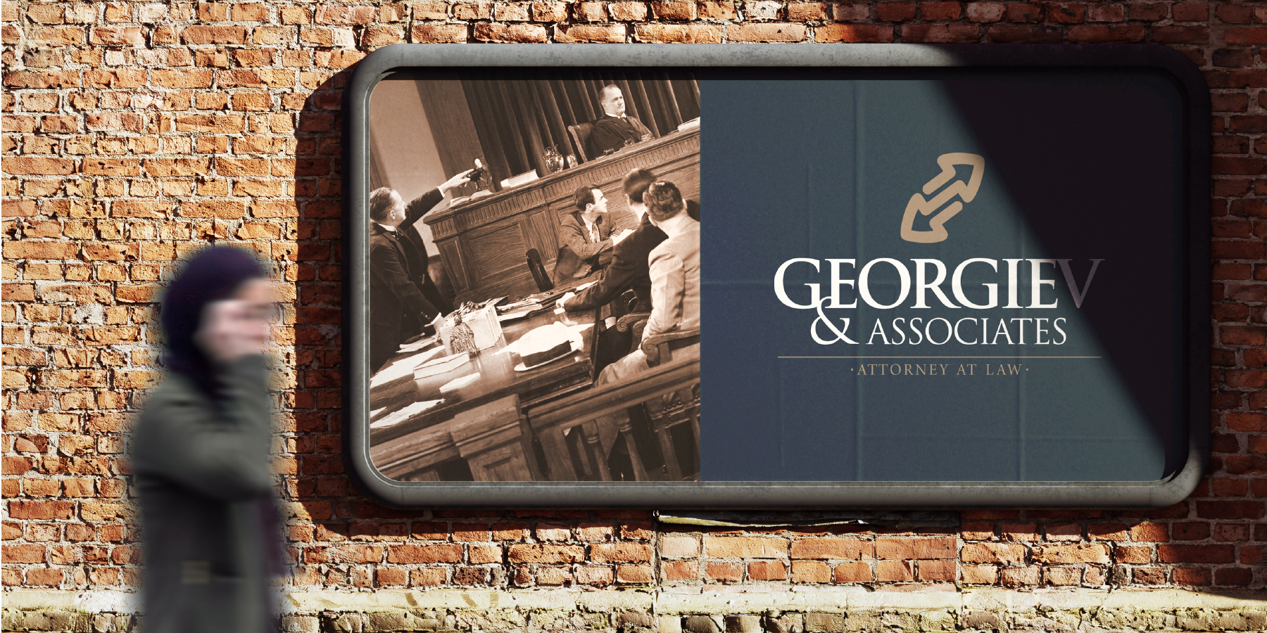 Георгиев и съдружници, Georgiev & associates, графичен знак, лого, фирмен стил, акцидентни материали