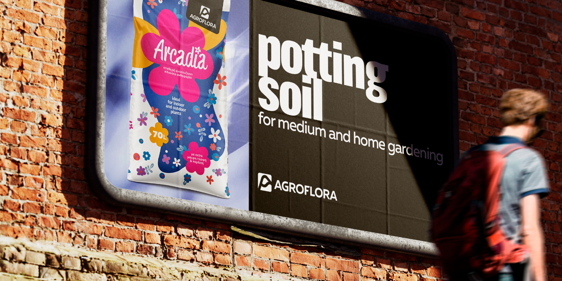 Редизайн лого на производител на торове. Клиент: Agroflora SA
