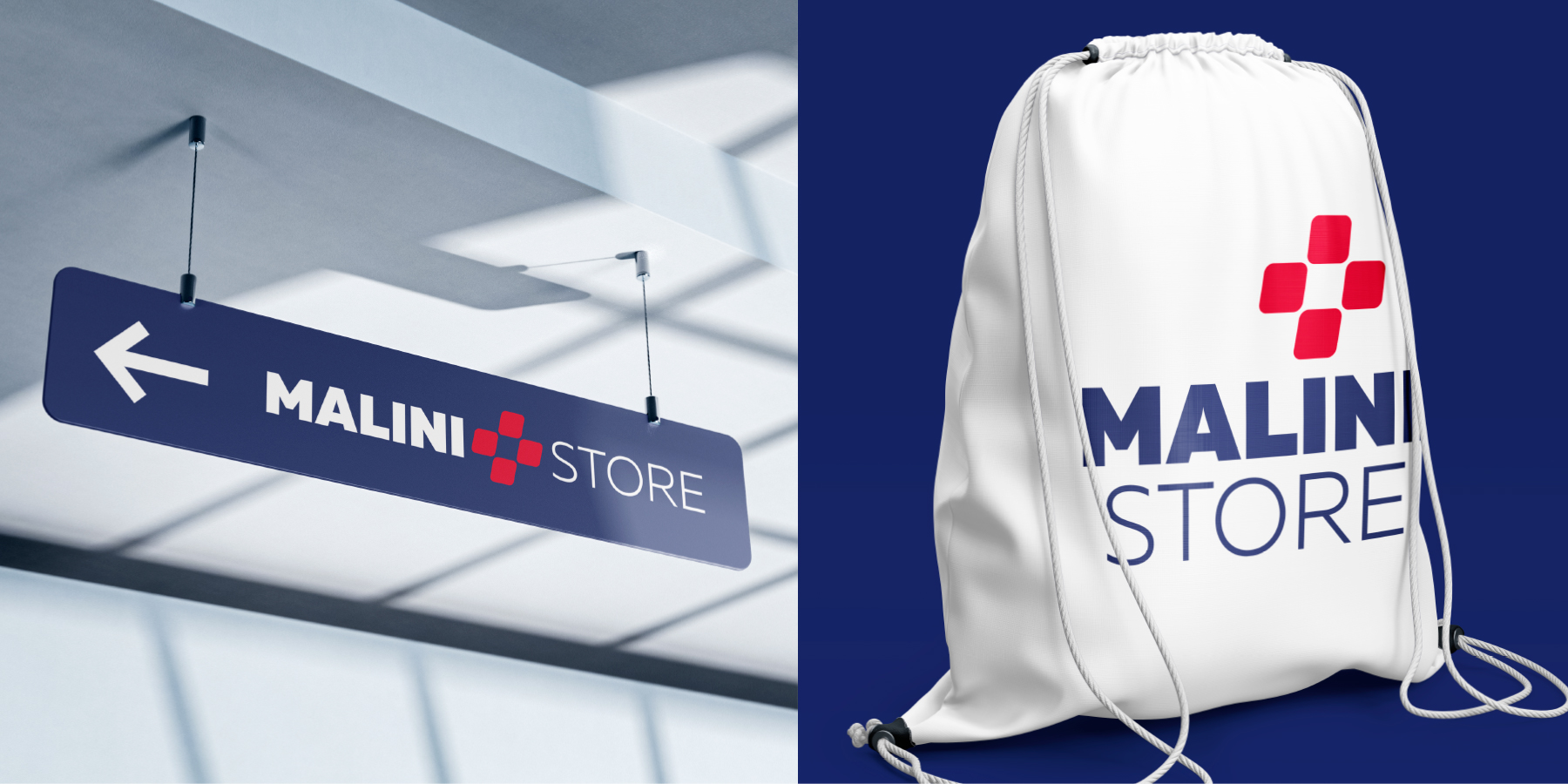 Malini Store, графичен знак, логотип, търговска марка, фирмен стил