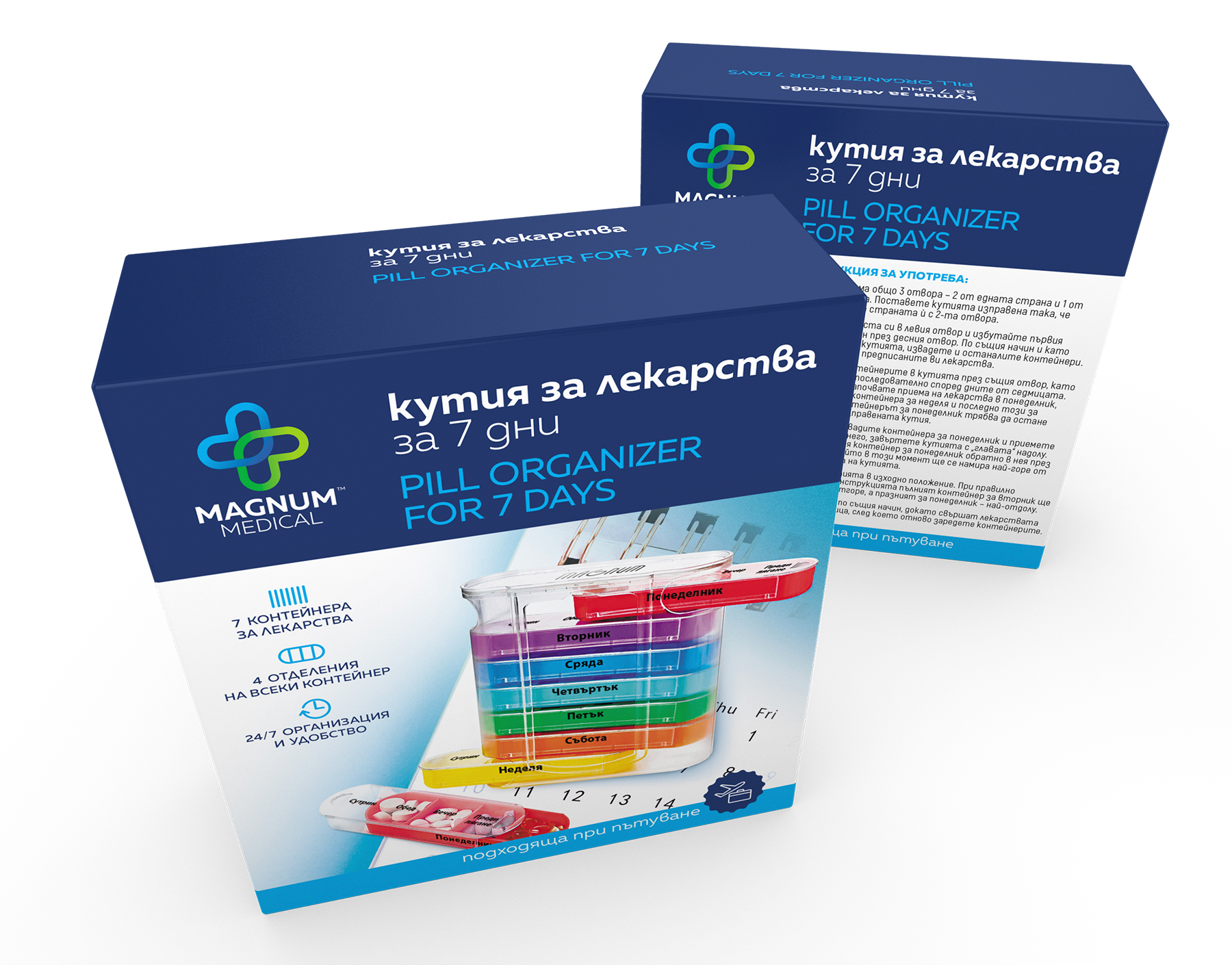 Опаковка за кутия за лекарства Magnum Medical. Клиент: ДСБ ООД